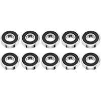 10 unids Rodamientos rígidos de bolas de alta velocidad de goma sellados Rodamientos de una hilera 6000-2RS 10 x 26…